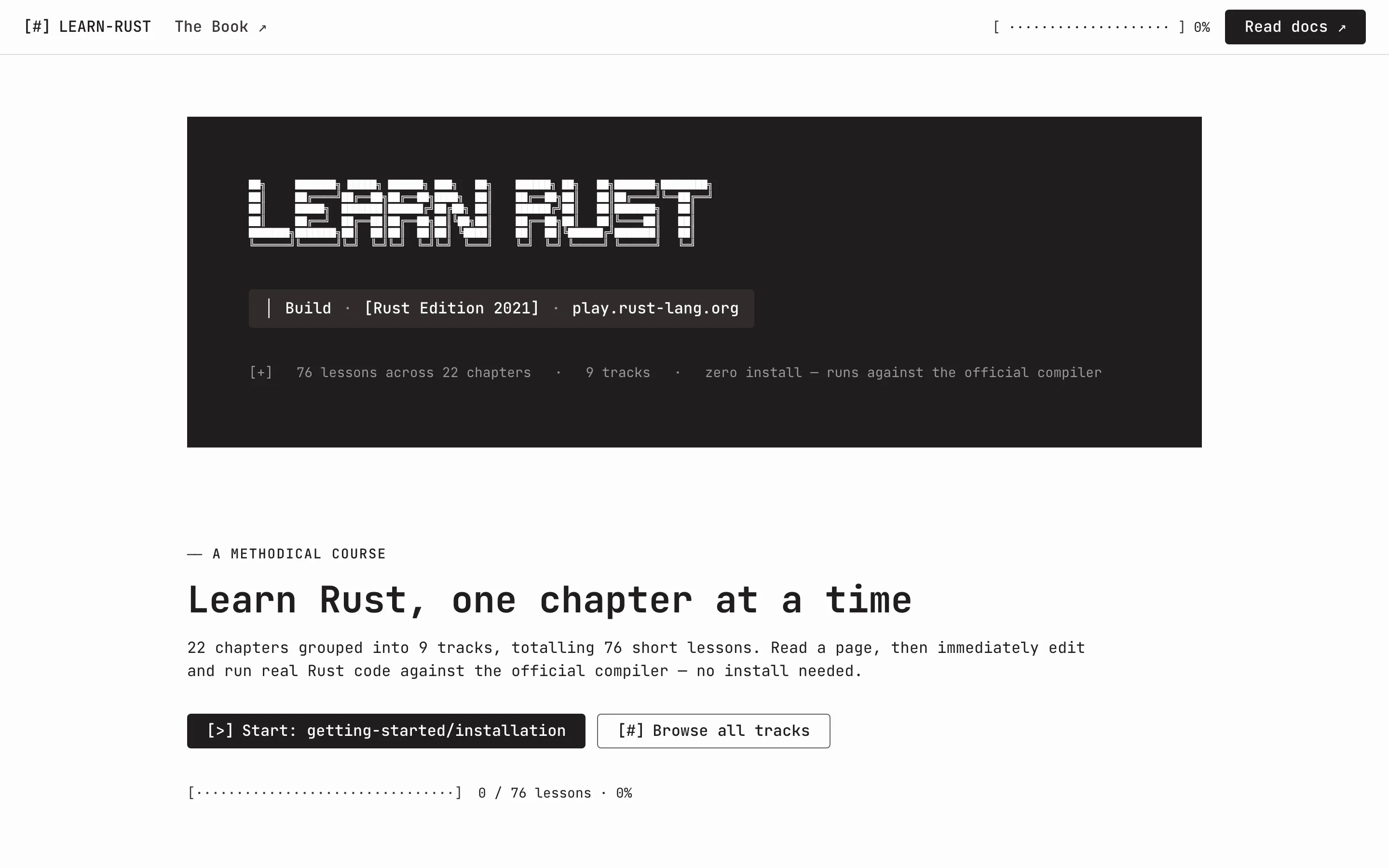 Learn Rust — Interactive Course
